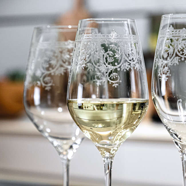 Arabesque Bordeaux Wine Glasses, Set of 2
