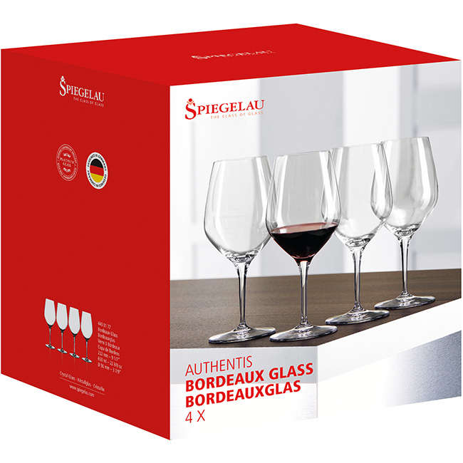 Authentis Bordeaux Wine Glasses, Set of 4