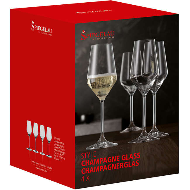 Style Champagne Glasses, Set Of 4