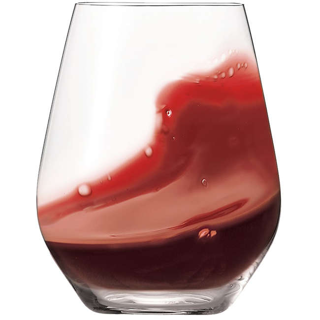 Authentis Casual Stemless Red Wine Glasses, Set of 6