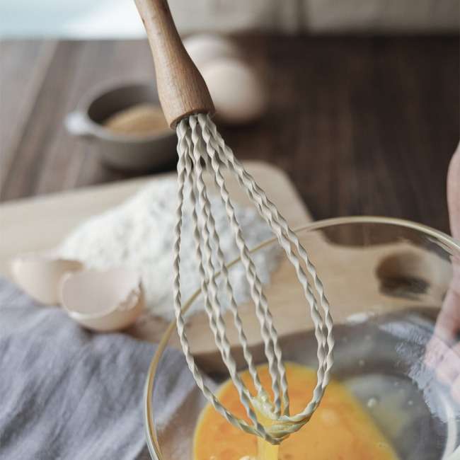 Large Beechwood Whisk