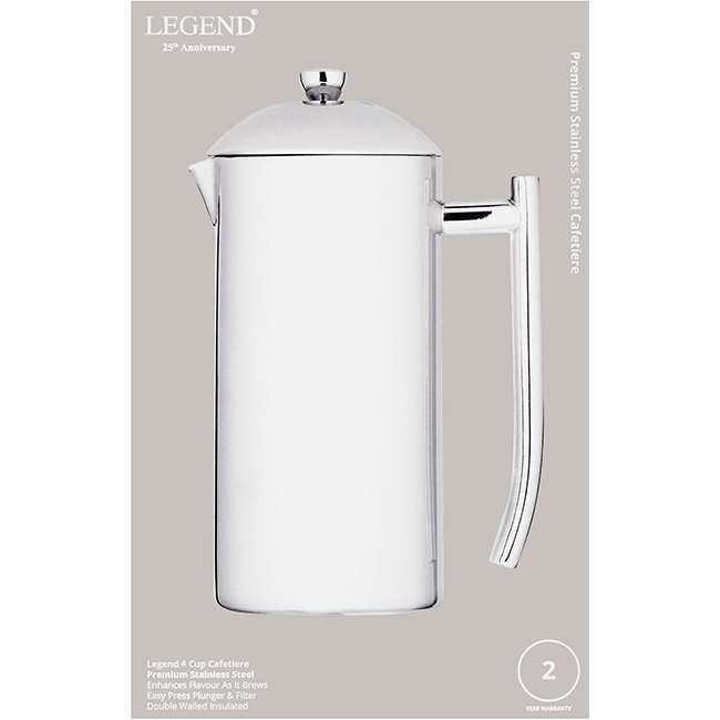 4 Cup Stainless Steel Cafetiere Plunger
