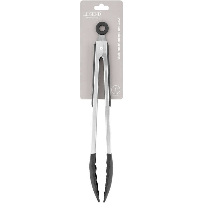 Premium Silicone Tongs, 30cm