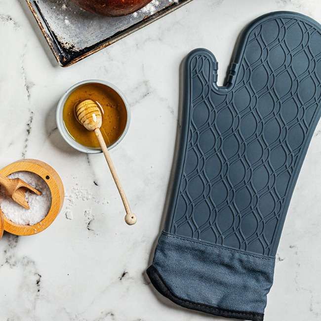 Premium Silicone Oven Glove With Safety Cuff