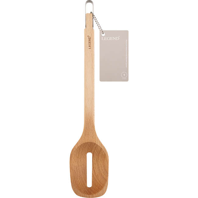 Premium Beechwood Slotted Spoon