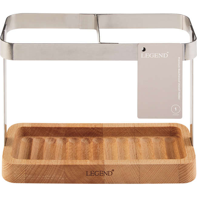 Premium Beechwood Utensil Holder
