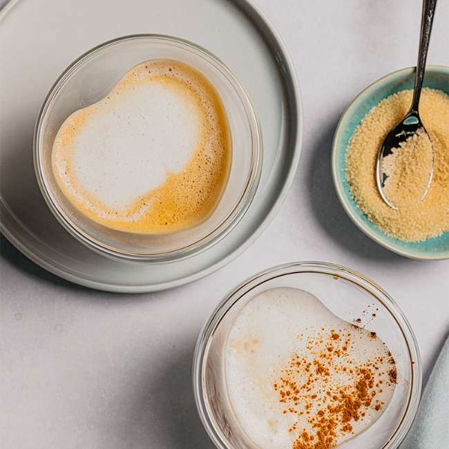 Premium Double Walled Heart-Shaped Cappuccino Cups, Set Of 2