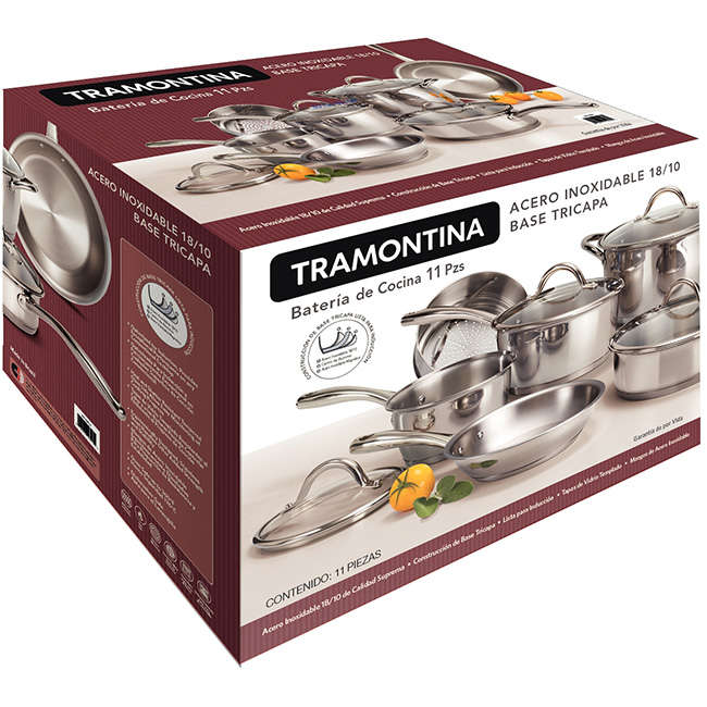 Opus Gourmet Stainless Steel Cookware Set, 12pc
