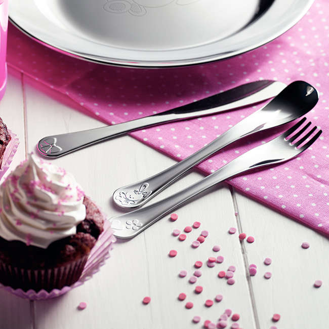 Le Petit Children's Cutlery Set For Girls, 3pc