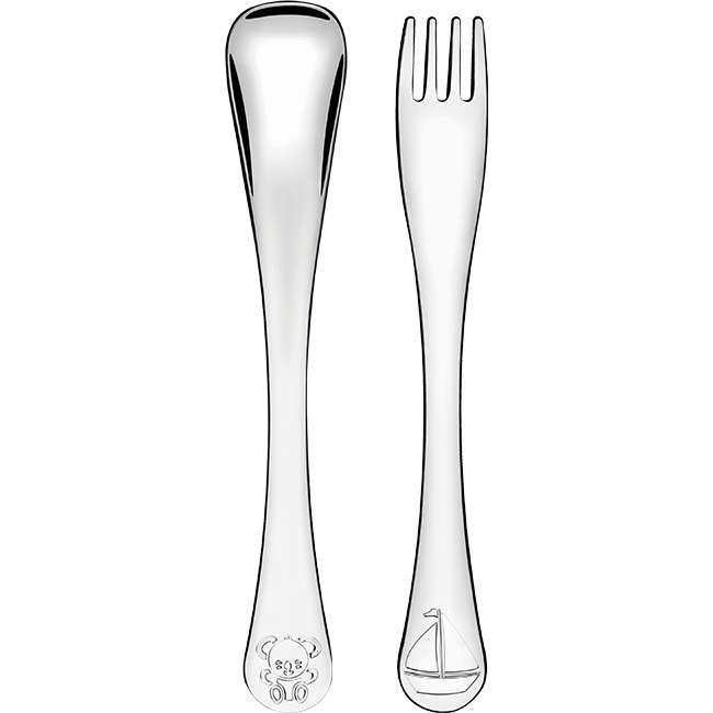 Le Petit Children's Cutlery Set For Boys, 2pc