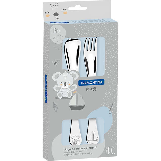 Le Petit Children's Cutlery Set For Boys, 2pc