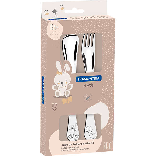 Le Petit Children's Cutlery Set For Girls, 2pc