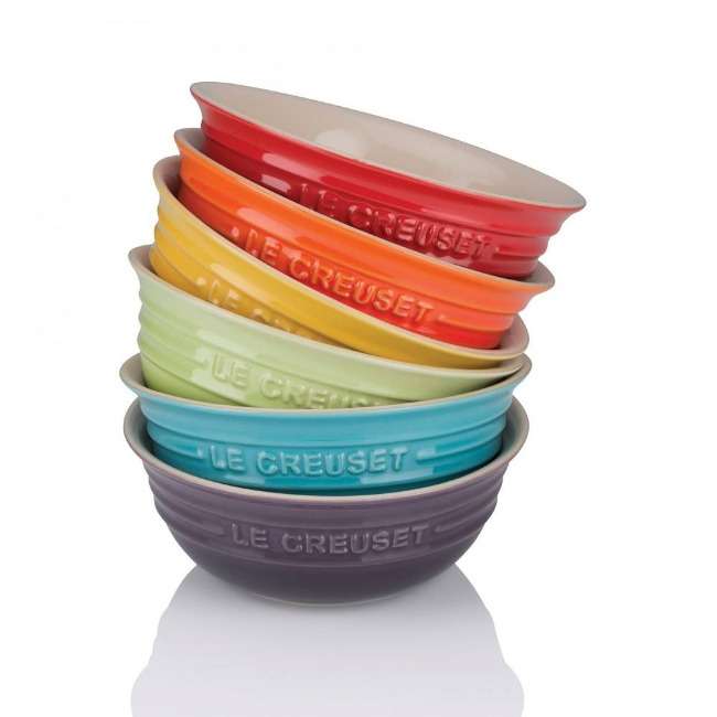 Rainbow Collection Cereal Bowls, Set of 6