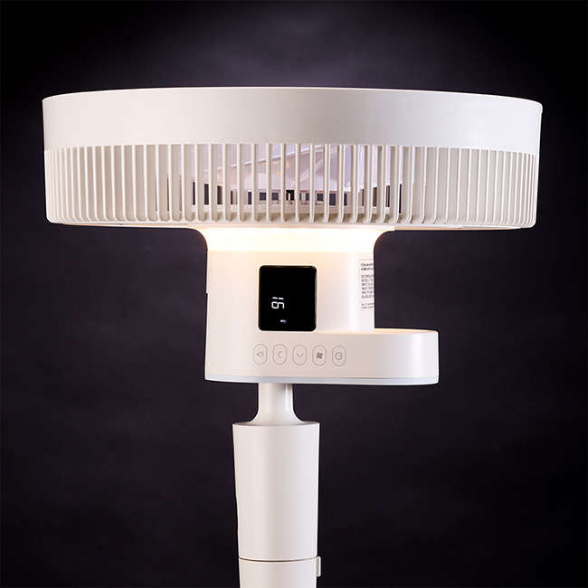 12 Speed Rechargeable Pedestal Fan With Remote Control, 35cm