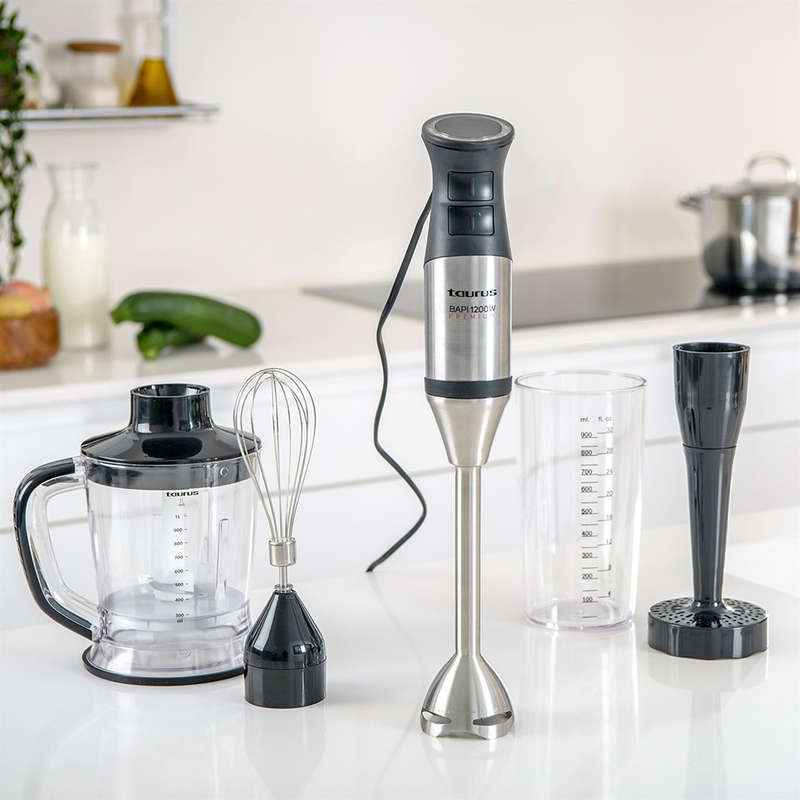 Bapi Premium Stainless Steel Stick Blender With Attachments, 1200W