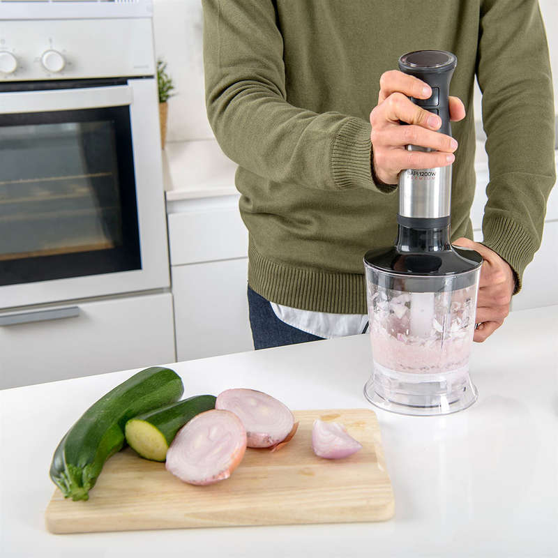Bapi Premium Stainless Steel Stick Blender With Attachments, 1200W