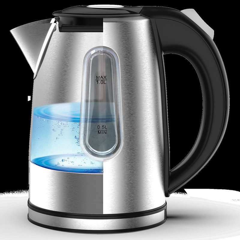 Selene Compact 360° Stainless Steel Cordless Kettle, 1L