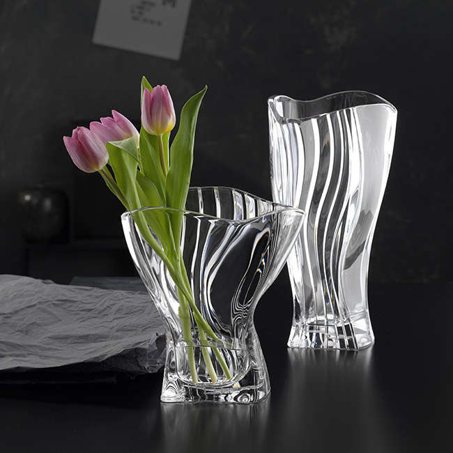 Curve Lead-Free Crystal Vase, 30cm