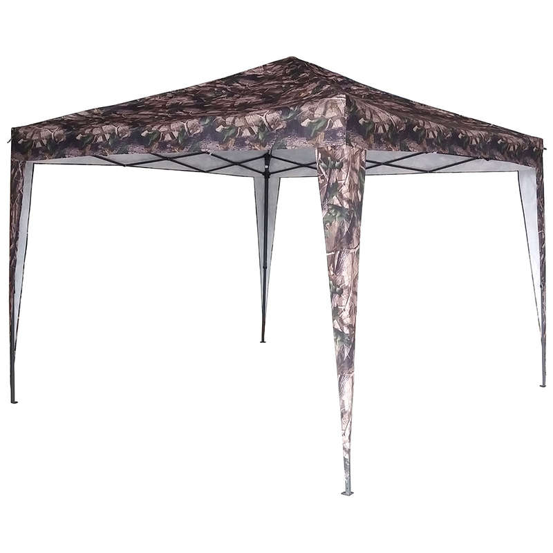 3m Square Pop-Up Camo Gazebo