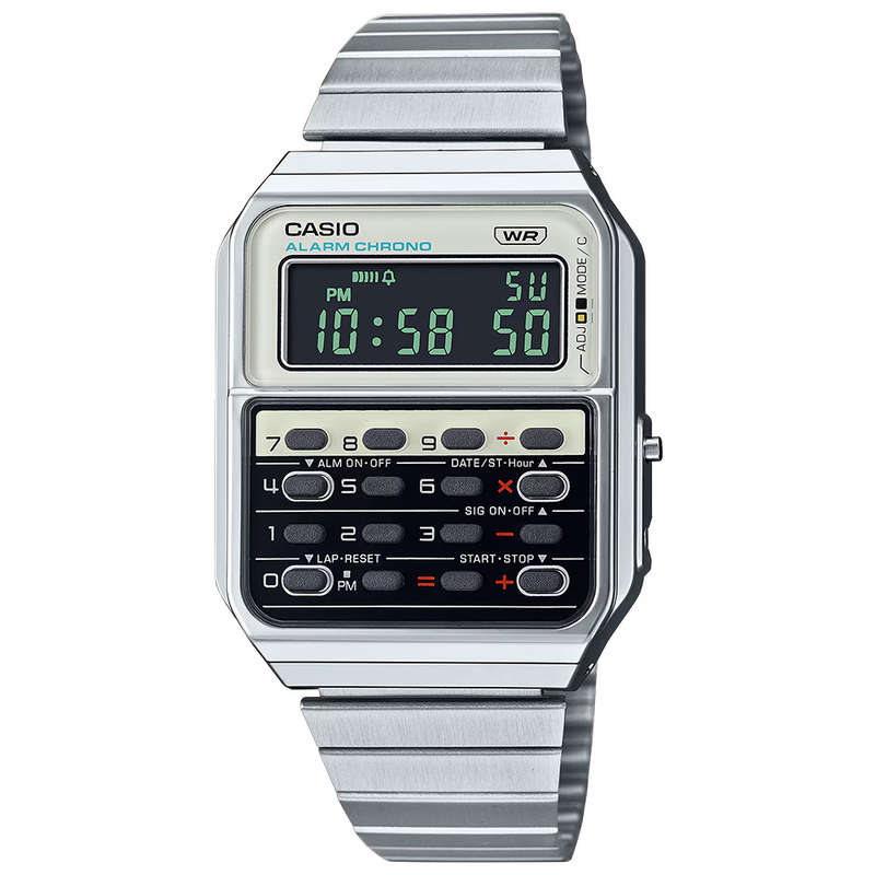 Retro Men's Databank Digital Wrist Watch, CA-500WE