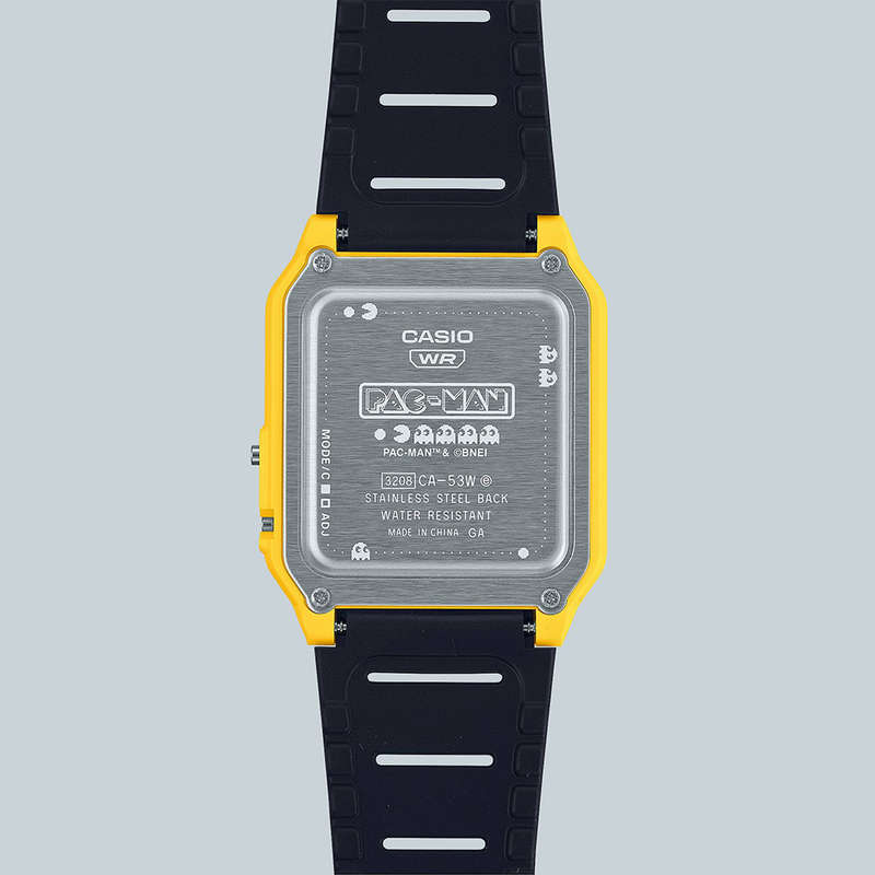 Limited Edition Pac-Man Retro Databank Digital Wrist Watch, CA-53WPC-1BDR