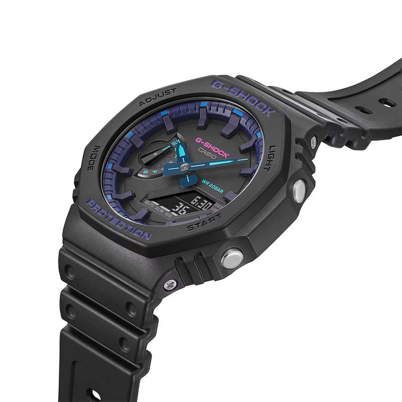 G-Shock AnaDigital Carbon Core Wrist Watch, GA-2100VB-1ADR