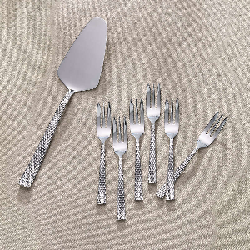 Diamonds Cake Fork & Server Set, 7pc