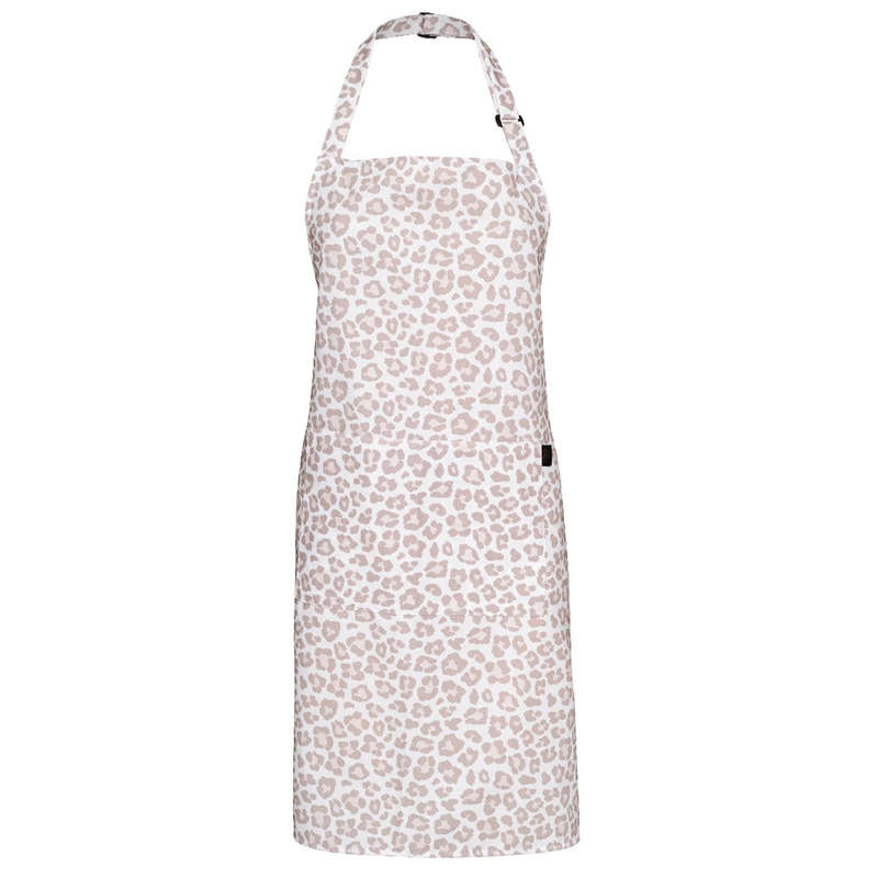 Leopard Print Full Bib Apron