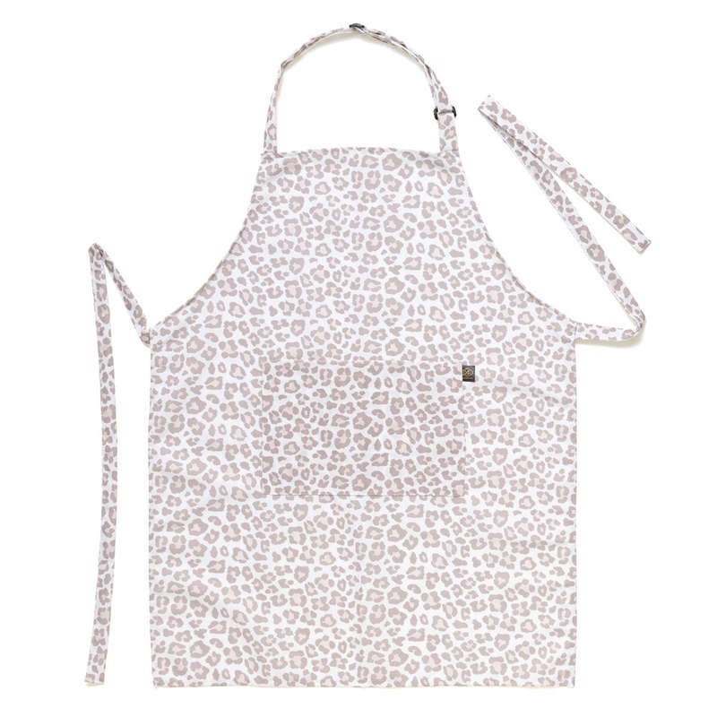 Leopard Print Full Bib Apron