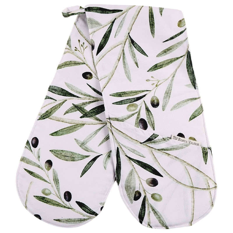 Robyn Valerie Olive Branch African Sage Double Oven Glove