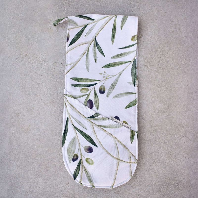 Robyn Valerie Olive Branch African Sage Double Oven Glove