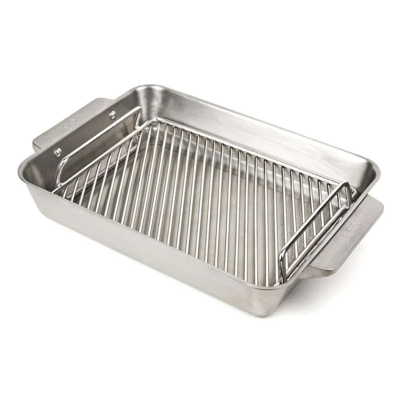 Stainless Steel Roasting Pan with Carving Board