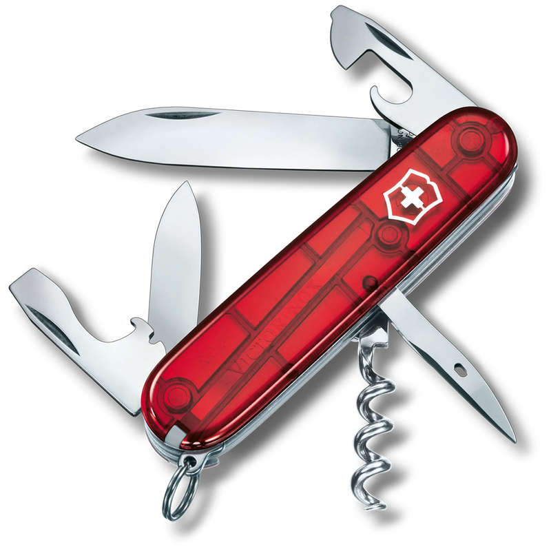 Spartan Pocket Knife, Transparent Red