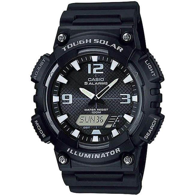 Standard Men's 100m Solar AnaDigi Wrist Watch, AQ-S810W-1AVDF
