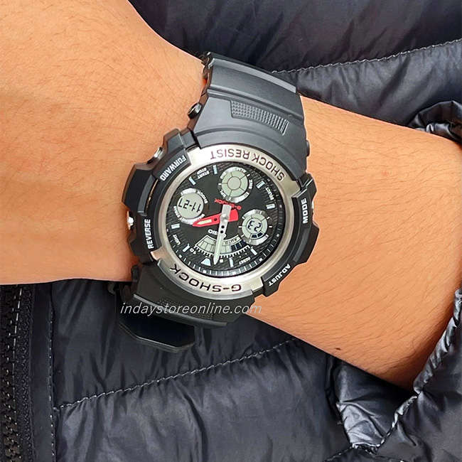 G-Shock Men's 200m AnaDigital Wrist Watch, AW-590-1ADR