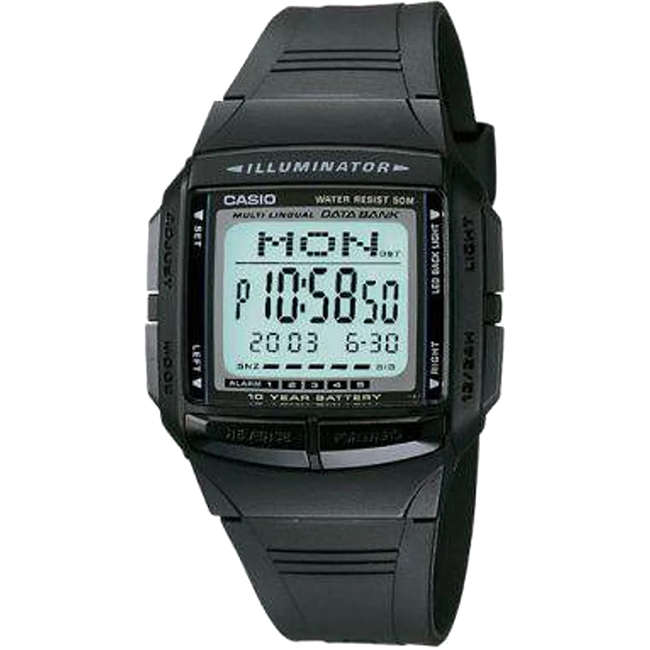 Retro Databank 50m Digital Wrist Watch, DB-36-1AVDF
