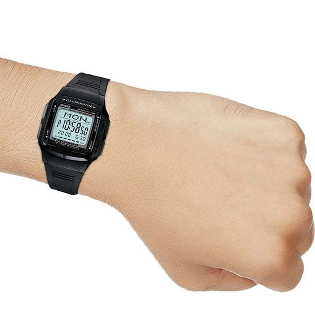 Retro Databank 50m Digital Wrist Watch, DB-36-1AVDF