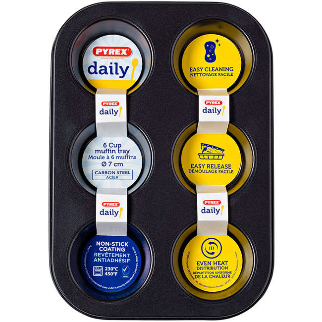 Daily Non-Stick 6 Cup Muffin Pan