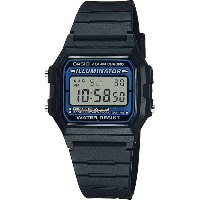 Retro Men's Black Digital Wrist Watch, F105W