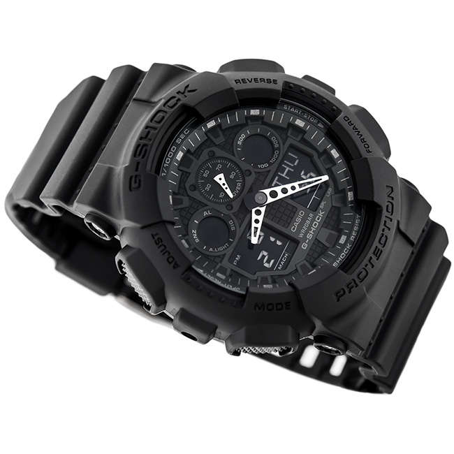 G-Shock Men's 200m AnaDigital Wrist Watch, GA-100-1A1DR