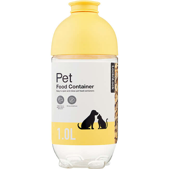 Pet Easy Pour Wet Or Dry Interlocking Container, 1L