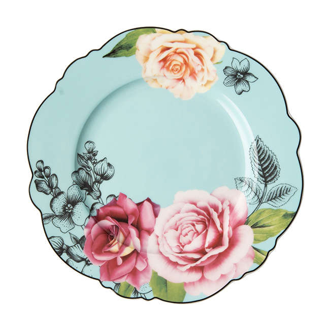 Wavy Rose Side Plate
