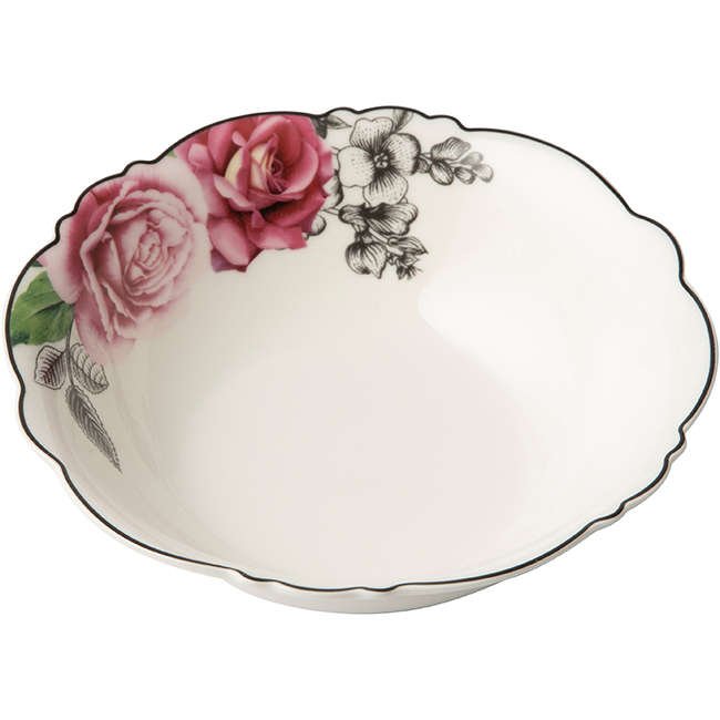 Wavy Rose Cereal Bowl