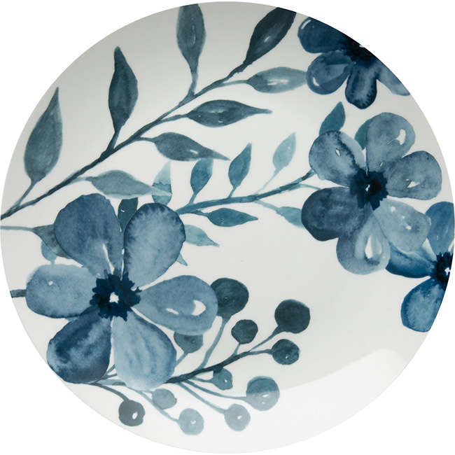 Blue Floral Charger Plate, 30.5cm