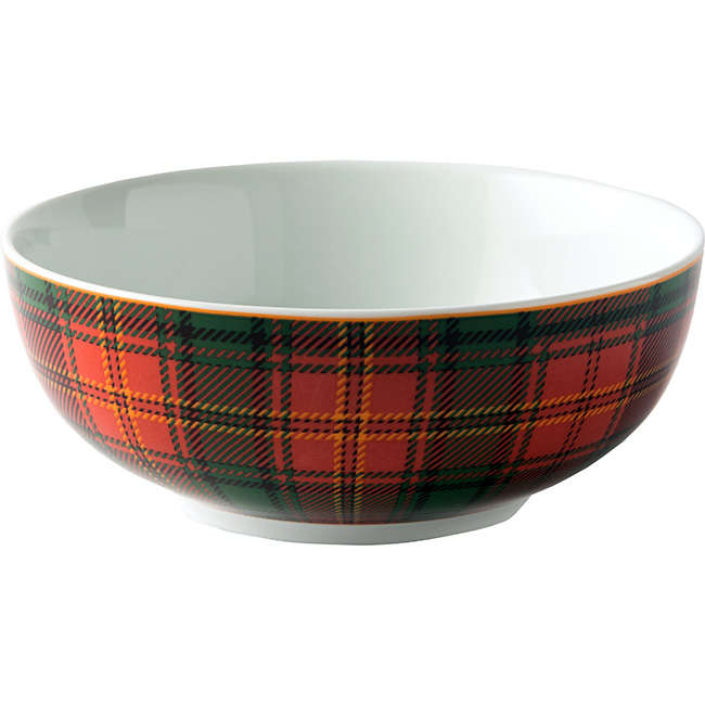 Red Tartan Cereal Bowl