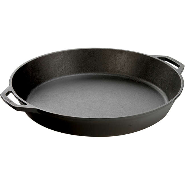 Seasoned Cast Iron Dual Handle Pan, 43cm