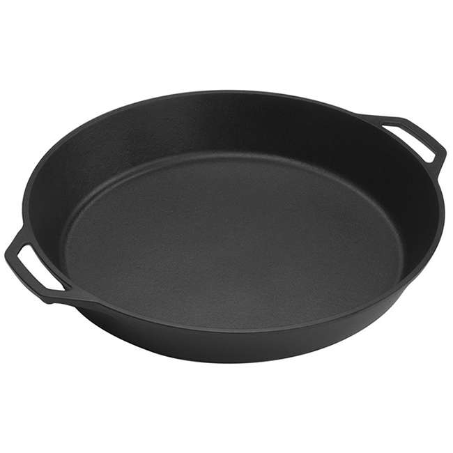 Seasoned Cast Iron Dual Handle Pan, 43cm
