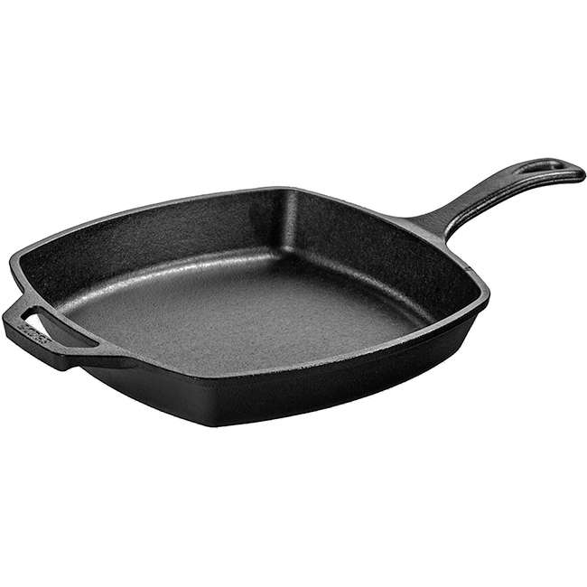 Seasoned Cast Iron Square Skillet, 26cm