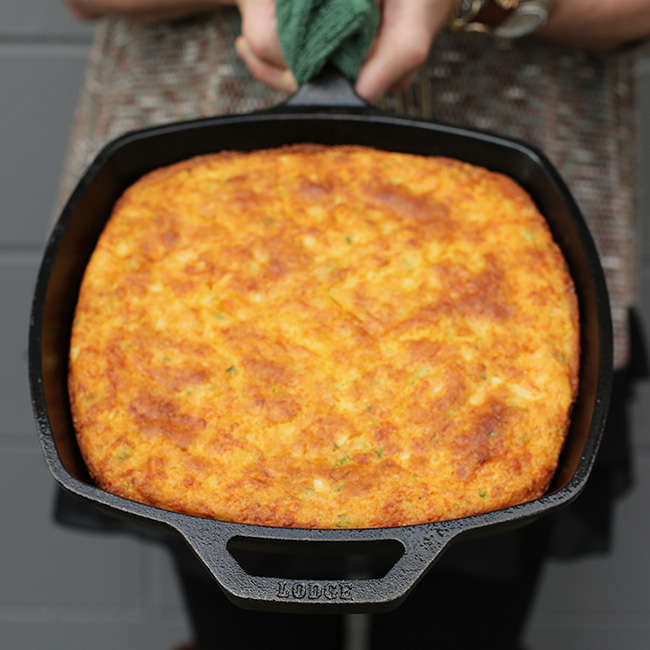 Seasoned Cast Iron Square Skillet, 26cm