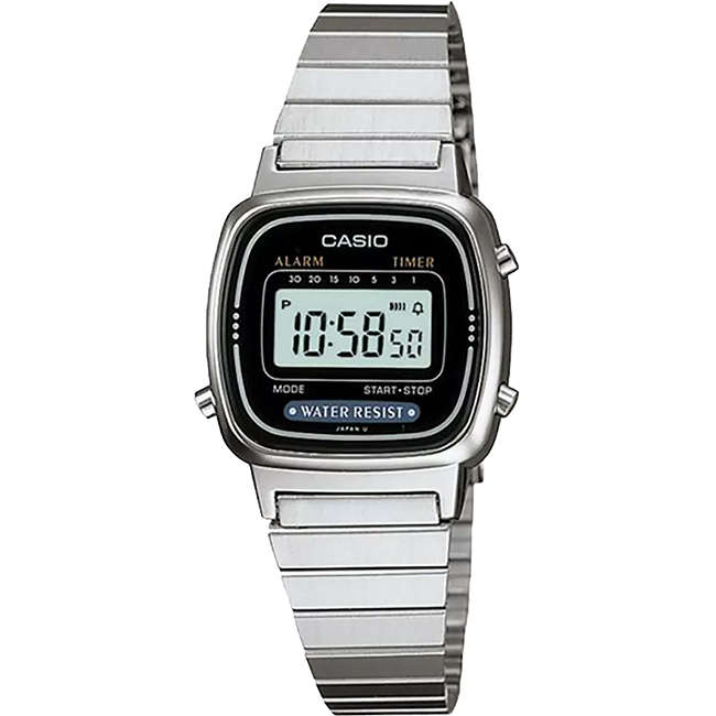 Retro Vintage Women's Digital Wrist Watch, LA670WA-1DF